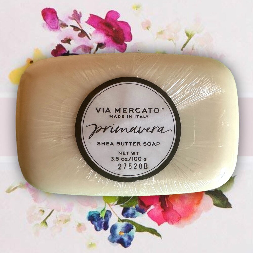 Pre de Provence Via Mercato Primavera Shea Butter Soap Bergamot Lavender 3.5 oz